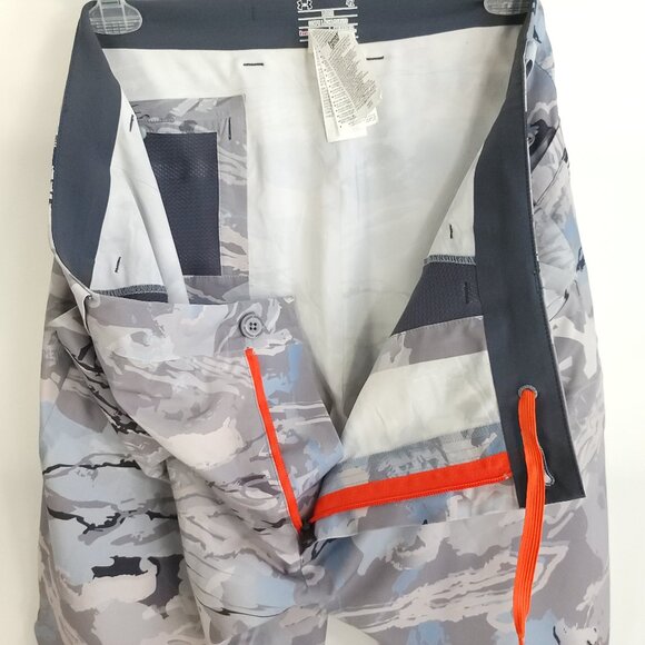 Under Armour Shorts Men's 42 Loose Blue Gray Camo HeatGear 1253131 - Picture 6 of 10